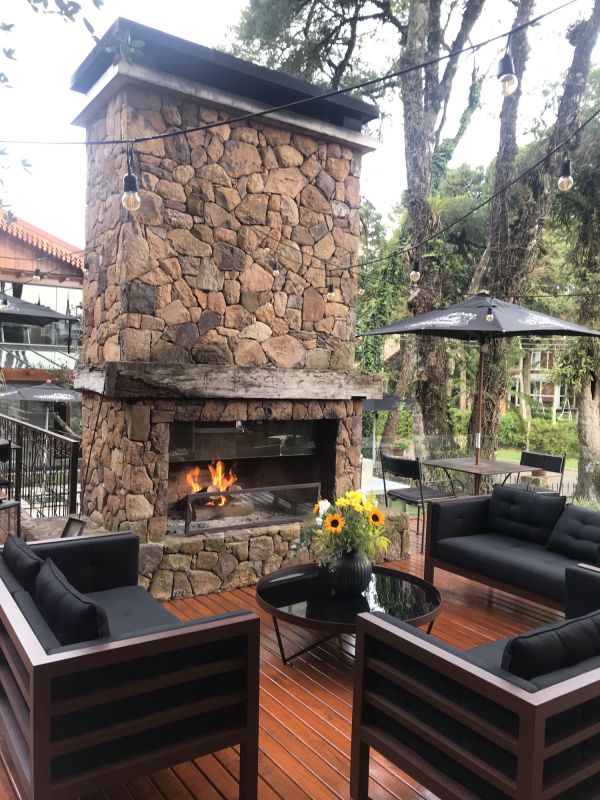 Outdoor Fireplace Installation